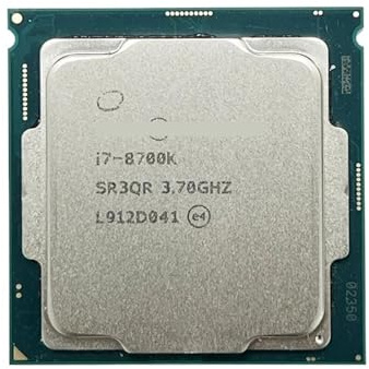 Processeur I7 8700K 3,7 GHz LGA 1151 Quad Core SR3QR Processeur d'ordinateur de Bureau