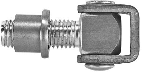 2 x SO-TOOLS® Torangel 83 mm verstellbar – Torband mit Einschweißmutter M18 aus verzinktem Stahl | für Tore und Zaunanlagen