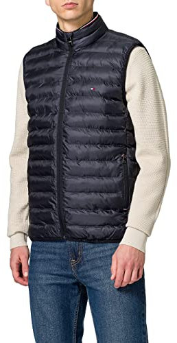 Tommy Hilfiger Hombre Chaleco Acolchado, Azul (Desert Sky), 3XL