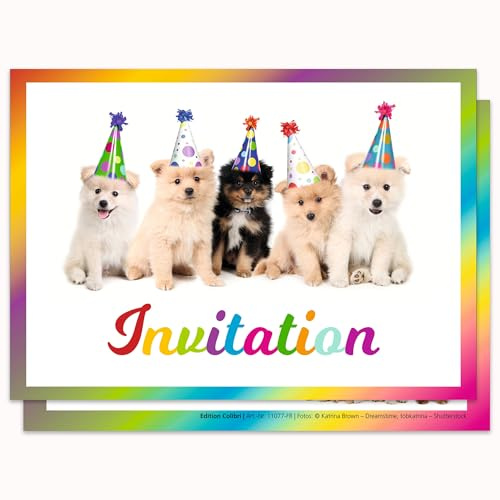 Edition Colibri (11077 FR 10 Einladungskarten für Kindergeburtstag oder Party