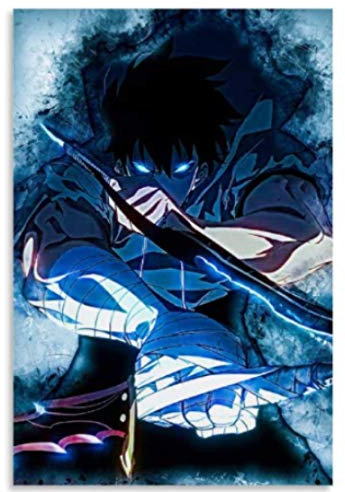 JYSHC Solo Leveling (2) Poster Dekorative Leinwand Bild Wandkunst Wohnzimmer Poster Schlafzimmer Gemälde Xq469Zy 40X60Cm Ohne Rahmen