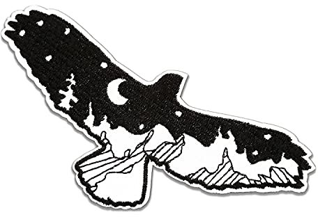BPA Adler bestickte Aufnäher, zum Aufnähen oder Aufbügeln auf Kleidung, Kleid, Hut, Jeans