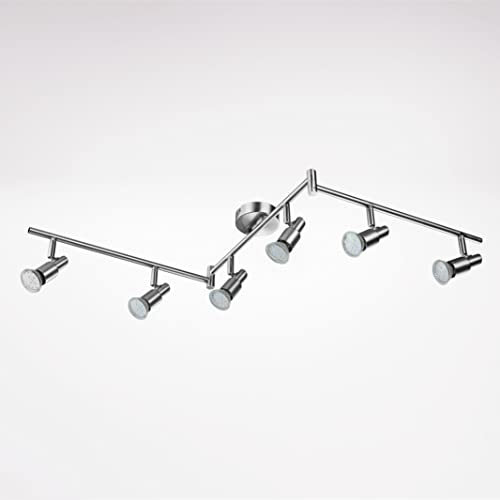IMPTS LED Deckenleuchte Deckenstrahler 6-flammig I Wohnzimmerlampe I Deckenlampe I I Deckenspot I 6er Spotleuchte I 3W GU10 (6er Spot)…
