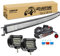 RIGIDON 50 Zoll 127 cm 648W gebogene led lichtleiste mit 12v kabelbaum kit, 2x 4 zoll spot led arbeitsscheinwerfer, Wasserdicht warmweiß offroad beleuchtung für Auto Offroad LKW KFZ Traktor 4x4, 6000K