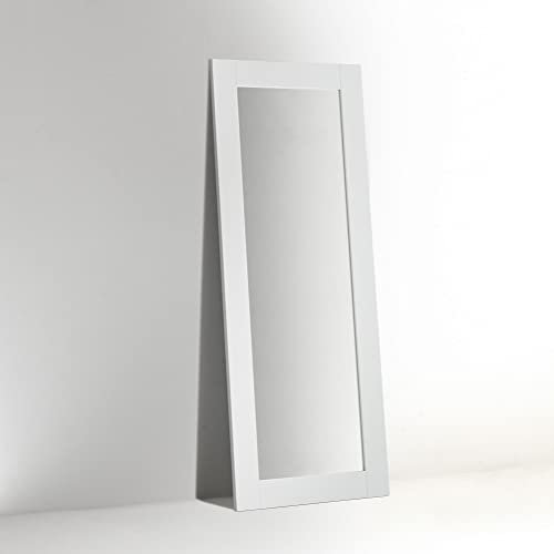 ARHome Miroir de Sol, 166 x 66 cm, Blanc Mat, Miroir Mural, Made in Italy