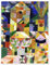 Burggarten Poster von Paul Klee 30 x 40 cm Bunt Konstruktivismus Wanddeko