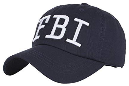 HZMM FBI bestickte Mütze Baseballmütze Unisex Schirmmütze Atmungsaktivem Verstellbar Verstellbare Baumwolle Outdoor Running Freizeit Basecap