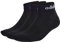 adidas Unisex - Adulto Linear Ankle Cushioned Socks 3 Pairs, Black / White, 8.5-10
