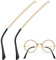 iplusmile Brillenbügel Ersatz Metall Bügel Bügel Rahmen Sonnenbrille Brillen Ersatzteile Change Me Wechselbügel