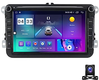 LSHTAR Android 12 Radio Coche 2 DIN Pantalla Táctil para VW Passat B7/Polo/Golf 5 6, 8 Pulgadas Autoradio con Bluetooth, GPS, Control Volante, USB, WiFi, FM, Apoyo Carplay/Auto/Mirror Link,M700s