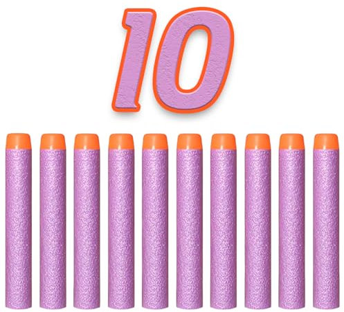 König Design Nerf Pfeile - 10 Stück Nerf Darts Nerf Munition Pfeile Dart Bullets Refill Darts Foam Pfeile für N-Strike Elite Blasters Series Hasbro Fortnite
