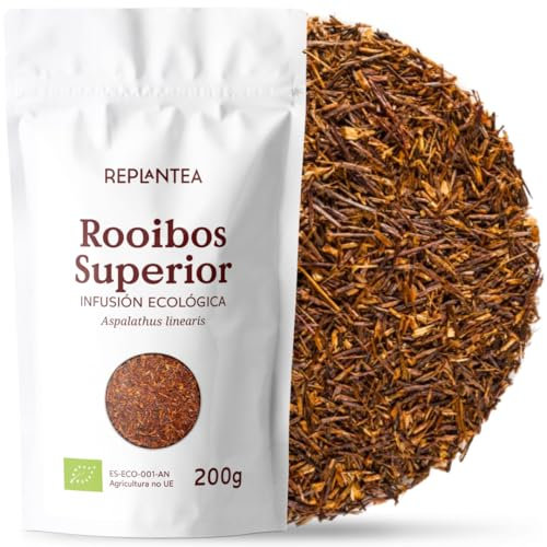 TE ROOIBOS SUPERIOR Ecológico 200g (100 Tazas) | Té Rooibos a Granel Orgánico de Gran Aroma Calidad Super Grade REPLANTEA
