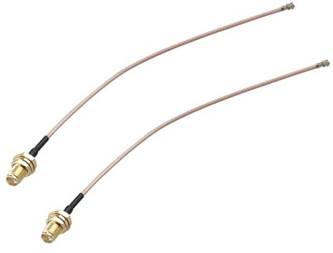 Futheda 2pcs U.FL IPX to RP-SMA Female Bulkhead Mount WiFi Antenna Adapter RG178 Coaxial Pigtail Cable 15cm/6inch for WiFi Router Wireless Mini PCI Express Network Card Adapter Hotspot Modem