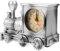 WOFASHPURET Kreative Eisenbahn Alarm Uhr Im Vintage Design Lustiger Tischwecker Für Schlafzimmer Und Wohnzimmer Silberne Farbvariante Elektronischen Komponenten Für Eisenbahnliebhaber