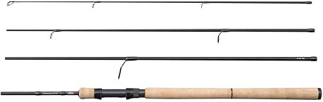 Berkley Lightning HT II Travel Spinning Angelrute - Leichtgewicht 24HDC Carbon, Edelstahl Minima Führungen, kompaktes 4-teiliges Design, Süß- und Salzwasser Raubfischangler, 2.61m