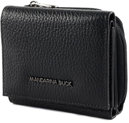 Mandarina Duck Damen Mellow Leather Wallet Reisezubehör-Brieftasche, Schwarz