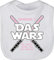 Shirtracer Baby Lätzchen - Zur Geburt - Das Wars Jetzt habe ich die Macht - Unisize - Weiß - babyparty geschenk geschenke für babys born sprüche babylätzchen babygeschenk mädchen