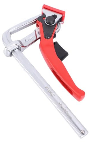 Ratschen-One-Touch-Hebel in L-Form, Ratschen-Schienensäge, Schienenklemme, Tisch, Schienensystem, Holzbearbeitungsklemme, Ratschen-One-Touch-Hebelklemme, Chrom-Vanadium-Stahl