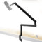 Microphone Boom Arm, 360° Rotatable Mic Stand, Low Profile Mic Arm, Mic Arm Desk Mount, Compatiblewith 3/8 5/8 1/4 Screw, for Podcasts, Gaming, Office, Recording (Raised Pole)