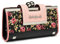 AFKOMST Portefeuille pour femme en cuir de grande capacité Sac à main long avec 10 compartiments pour cartes et clips et porte-monnaie zéro avec boucle au milieu.., 02b-black