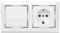Enchufe Schuko con Interruptor Conmutador, Interruptor Conmutador de Encendido y Apagado con Schuko, Enchufe y Interruptor para Montaje en Superficie, 10AX,16A,250V, Ideal para el Hogar y la Oficina