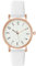 OFFCUP Montre pour Femme, Montre Femmes Bracelet en Cuir, Montre Analogique Quartz avec Cadran et Blanc 3 Aiguilles, Montre de Poignet pour Ladies Mode Élégant pour Femmes Filles (Blanc)