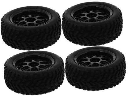 SOPOTUTU 4stücke Rc Auto Reifen Kunststoff Radnaben Reifen Ersatz Für Spielzeug Auto Modell Mit Nabe Für Modifikation Zubehör