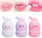 Hasen Lipgloss Feuchtigkeitsspendendes, Bunny Lipgloss Cute Kaninchenform, Waterproof Long Lasting Non-stick, Glanzfinish Jelly, Süße Lippenpflege für Mädchen