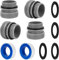 IHLOOTD Adaptateur Tuyau Piscine 4 Pièces 4560 Raccord de Pompe à Piscine Connecteur de Tuyau de Piscines 40 mm à 1 1/2 Pouces Compatible Pompes à Filtration Intex et Coleman