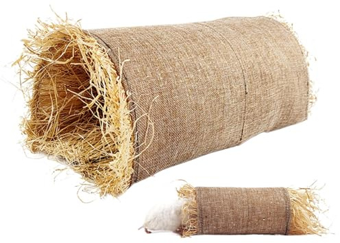 Kaninchenhaus | Loungebett für Haustiere – Tunnel aus Stoff, gemütlich, zum Schlafen und Verstecken, für den Innen- und Außenbereich