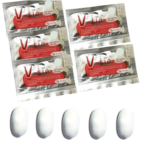 Luminexia Silikonkleber,Plastik Kleber,Flexible Knete Auto Knete,Knetsilikon,Flexibler Klebstoffkitt FüR Reparatur,5stüCk,0,15 Oz Pro Packung