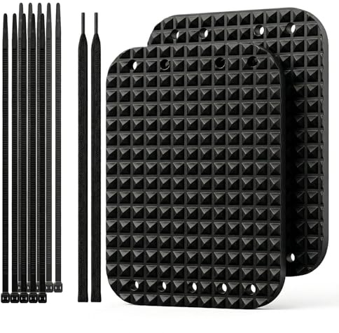 Petcci English Stirrup Pads Non Slip Rubber Treads with Shock Absorption Saddle-Safe Wrap Around Stirrup Iron Pads Horse Riding Gear for Safety Stirrups Jumping & Trail Riding 4.5-1 Pair
