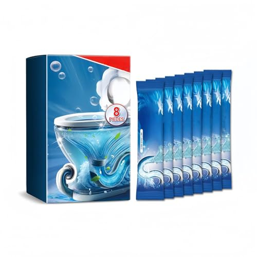 8PCS Toilet Cleaner Liquid,Powerful Toilet Block Remover,Limescale Remover & Toilet Bleach,All-Purpose Drain Remover for Sinks and Pipes,Powerful Drain Cleaner,All Purpose Toilet Bowl Stain Cleaner