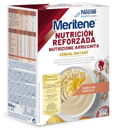 Meritene Cereales Instantáneos para Papilla Sabor Multifrutas | 520 g | Refuerza el sistema inmunitario · Con hierro y zinc · Textura suave