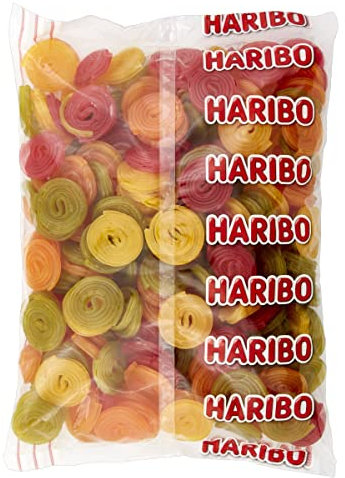 Haribo Rotelle Frutta, Caramelle Gommose, Gusto Frutta, Ideali Per Feste E Dolci Momenti Di Relax - 2kg
