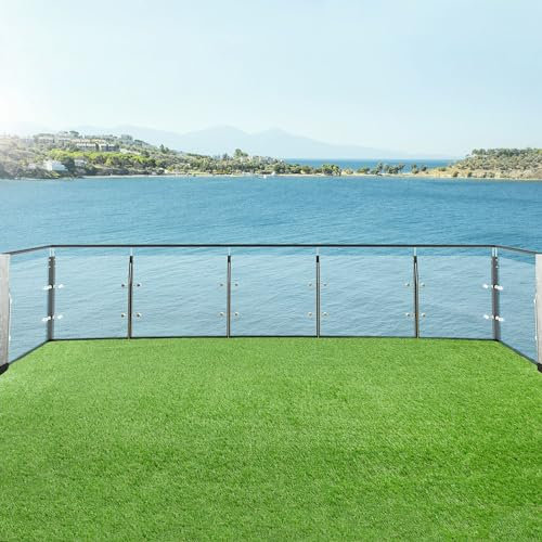 Steffensmeier Kunstrasen Montana |++sehr hohe UV- beständigkeit+++|Soft|Outdoor|Meterware|Rasenteppich|wasserdurchlässig|Grün, Größe: 300x600 cm