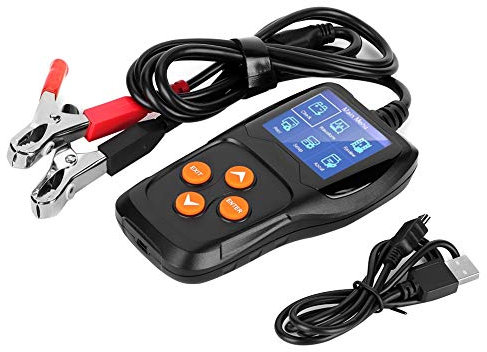 Suuonee Battery Tester,KW600 Automatic Battery Analyzer Motorcycle Car Battery Pack Tester Kit 8~16V for Vehicle