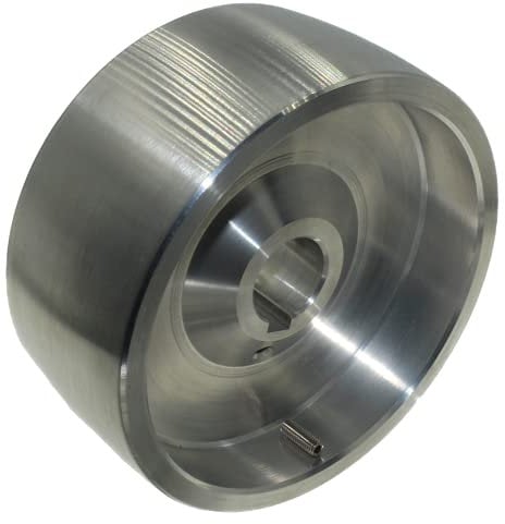 (Drive 130-24) Riemenschleifer-Antriebsrad CNC-bearbeitetes Riemenschleifer-Antriebsrad für Messerschleifer 130 mm Durchmesser - 55 mm breit mit 24 mm Bohrung