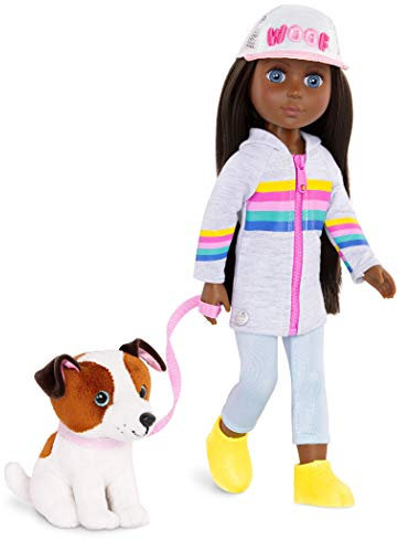 Glitter Girls - Jana & Cuddles - 36 cm Bewegliche Modepuppe & Hund - 3 Jahre +