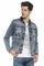 Cipo & Baxx Herren Jeansjacke CJ250 Blau – Stylische Denim Jacke mit Ziernähten, Nieten & Used-Waschung – Modische Übergangsjacke für Alltag, Freizeit & Party – CJ250 Blau L