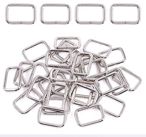 Swpeet - 60 fibbie a rullo in metallo multiuso in bronzo, per cinture, borse, anelli, accessori fai da te, portachiavi, cinture e guinzaglio per cani