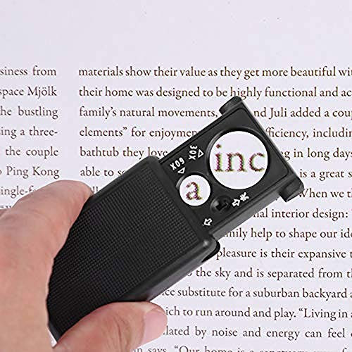 Loupe de Poche Portable Loupe de Lecture Éclairée avec LED Lentille de Grossissement Télescopable 30X 60X Loupe Optique Electronique avec UV Lampe pour Bijoux Diamants Horloges Monnaies Timbres