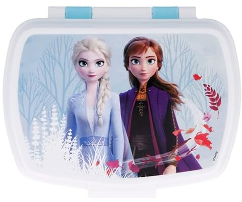 ILS I LOVE SHOPPING Isolierte Brotdose für Kinder (Frozen II Forest, Blau)
