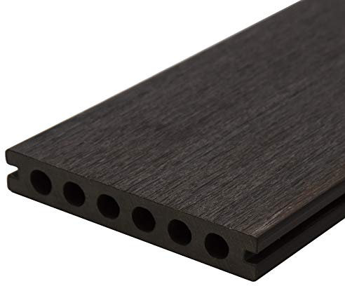 HORI® WPC Terrassendielen Komplettset Safety Holz Terrasse Braun Grau Diele UK Fläche: 32 m² I 2,90 m Dielenlänge