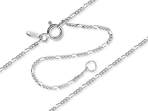 Bauchkette Figaro, Bikinikette, 1,4mm Breite - 925 Silber, in vielen Längen verfügbar
