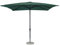 Totò Piccinni Ombrellone da giardino CUBA con palo centrale e struttura in alluminio (3 x 3 Metri, Verde)
