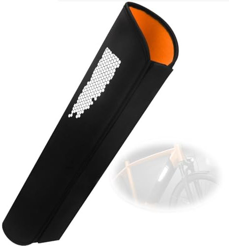 Funda para Batería de Bicicleta Eléctrica, 1Pcs Protección de Batería Integrada para Bicicleta Eléctrica para Circunferencia de Tubo de 30-38cm, Hecho ce Neopreno(Longitud ce 54cm)