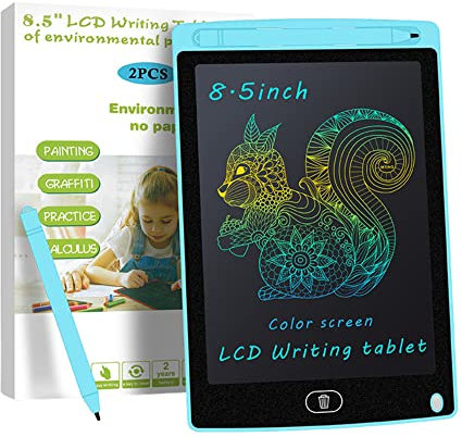 Kindermagazin: Tablet Lcd 8,5 Zoll, Kinder-Schreibtablett, Kindertablett zum Zeichnen, digitales Whiteboard, LCD Schreibtablett für Kinder, Tablet malen, Kindertafel (Blau)