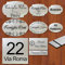 Targa per porta ingresso personalizzabile con nome o indirizzo targhetta fuoriporta di varie forme e misure in laminato plastico personalizzata a laser colore argento spazzolato