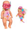 Simba 105030172 - New Born Baby Badepuppe, 30cm, ab 3 Jahren & Simba 105733318 - Evi Love Swimming Mermaid, Evi als Meerjungfrau, kann richtig Schwimmen, mit Fischfigur, 12cm, ab 3 Jahren